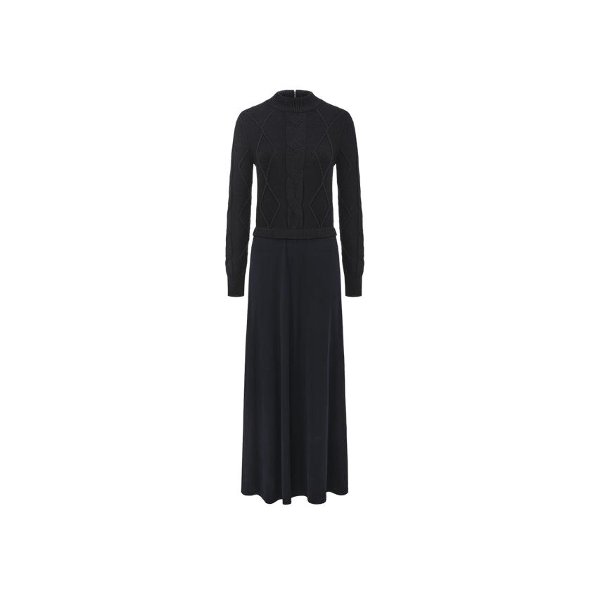 Knit Cupro Combo Jumper