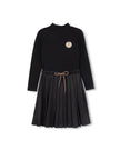 Raincoat Ribbed Emblem Dress