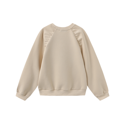 Gathered Shoulder Seam Sweatshirt