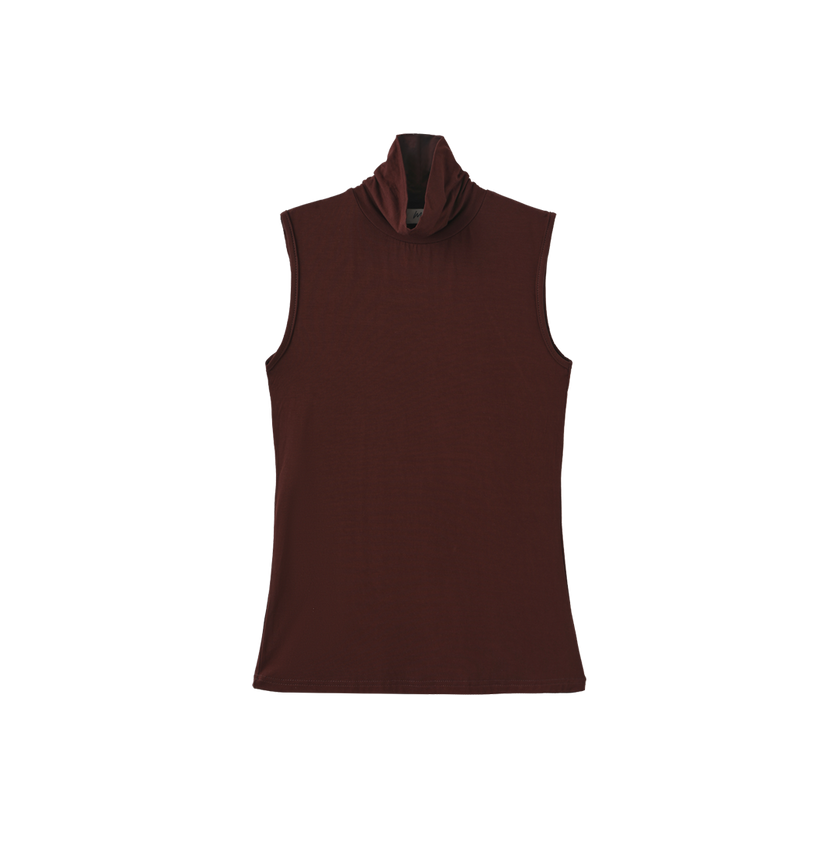 Sleevless Model Turtleneck