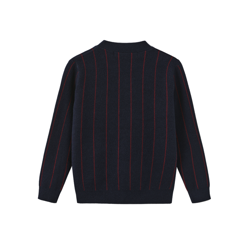 Pilro Pinstripe Knit Cardigan