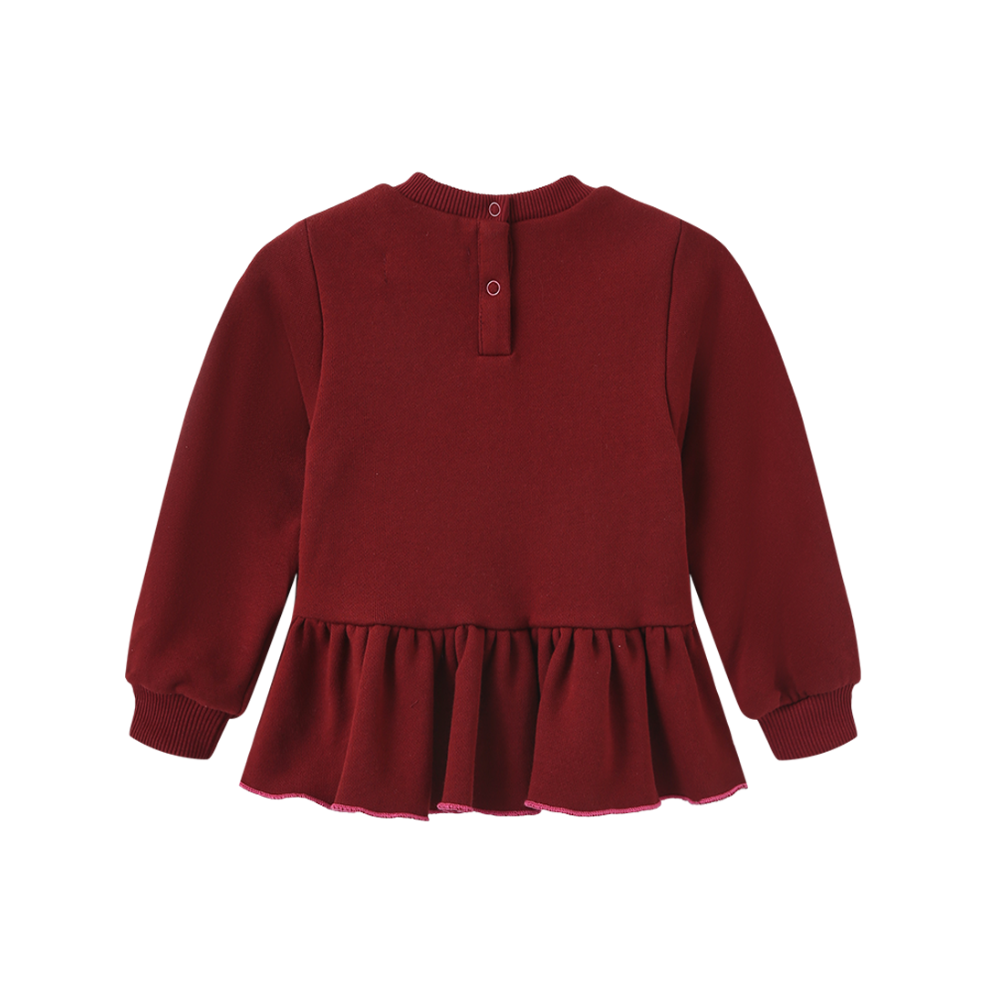 Half Stitched Heart Sweatshirt Set