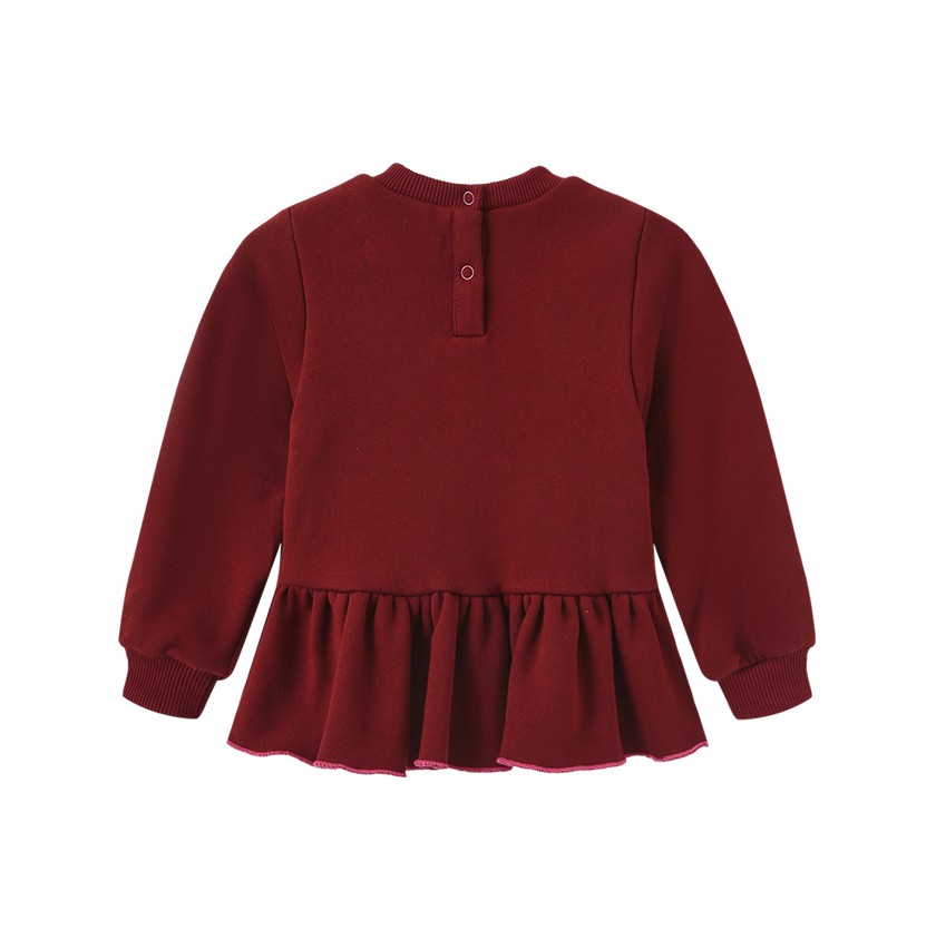 Half Stitched Heart Sweatshirt Set