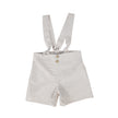 Horizontal Striped Knotted Overalls