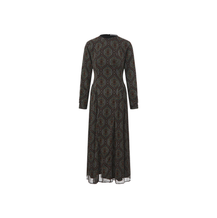 Fitted Full Printed Dress