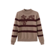 Floral Embroidered Stripe Sweater