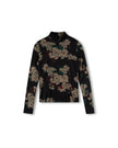 Danube Floral Mesh Turtleneck