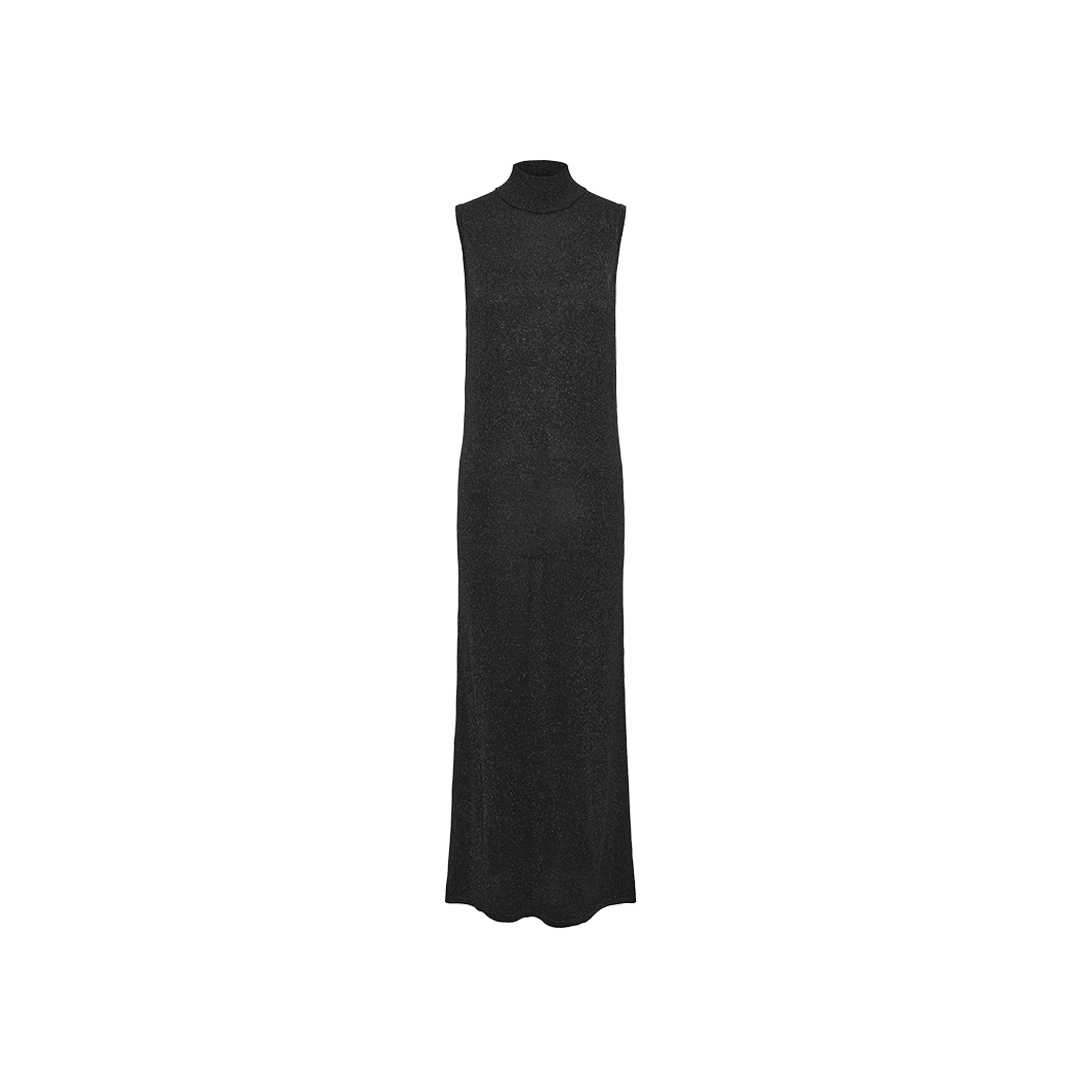 Mock Neck Shimmer Maxi Dress