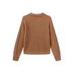 Cable Knit Flat Collar Sweater