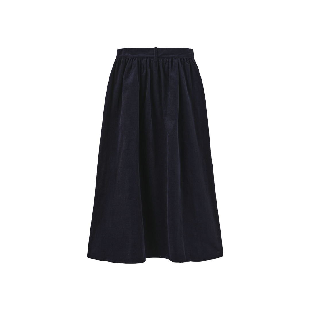 Corduroy Pocket Midi Skirt