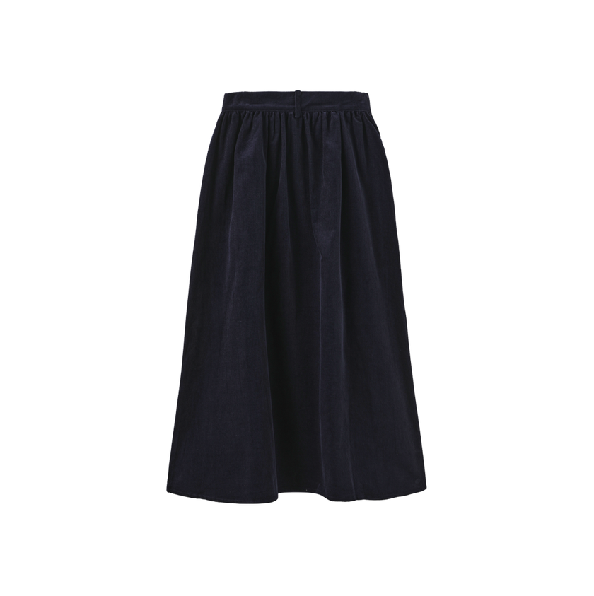 Corduroy Pocket Midi Skirt