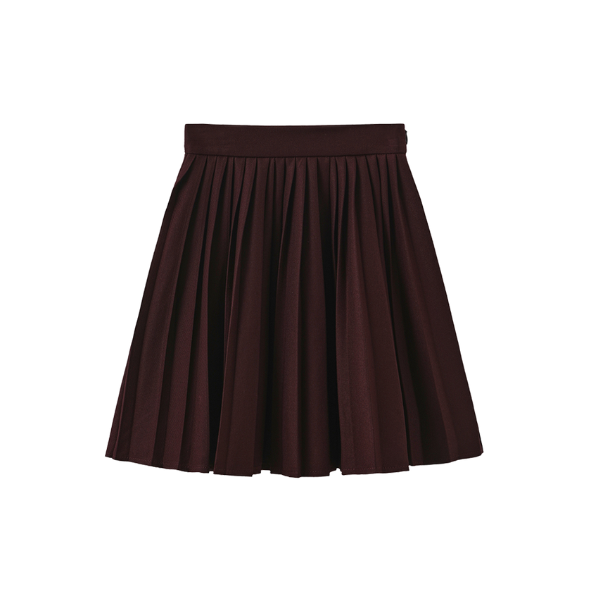 Reg Wool Pleat Skirt