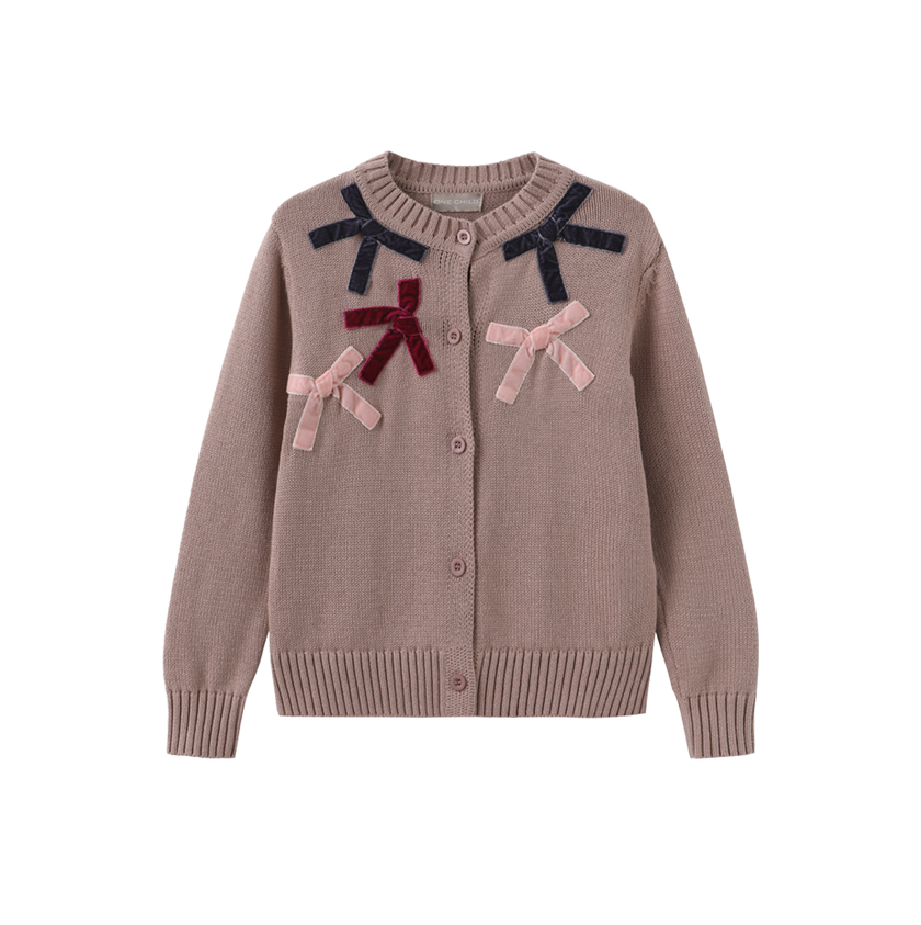 Bows Printed Cardigan