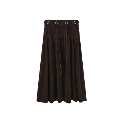 Corduroy Rounded Yolk Skirt