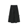 Poplin Bow Detailed Midi Skirt