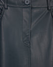 Alhama Leather Straight Maxi Skirt