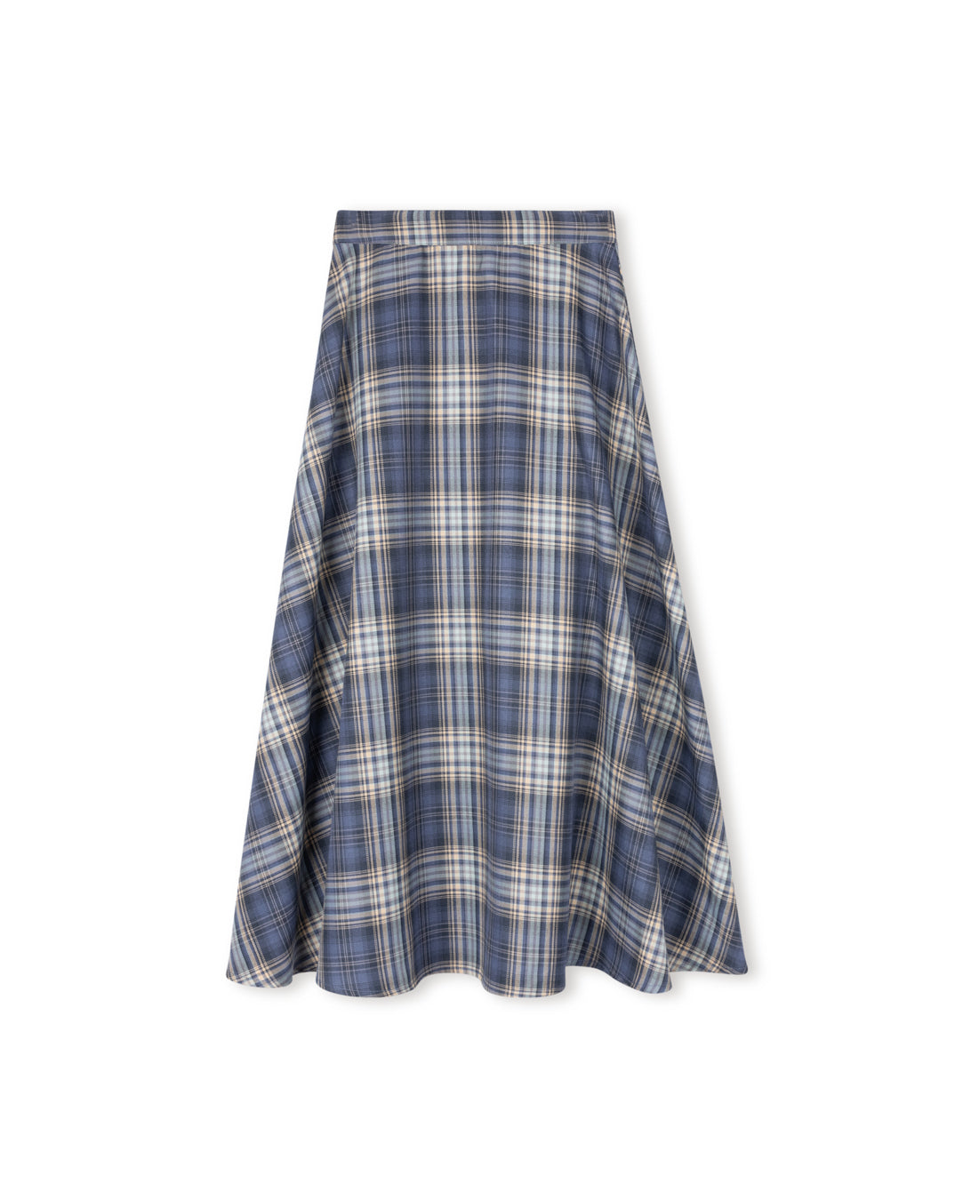 Plaid Flare Skirt