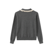 Lace Collar Knit Sweater