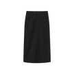Side Button Tab Midi Skirt