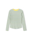 Multi Striped Ribbed T-shirt