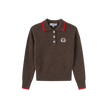 Knit Collared Crest Sweater