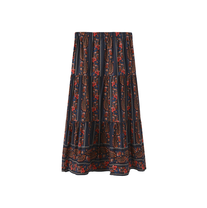 Suzie Printed Tiered Skirt