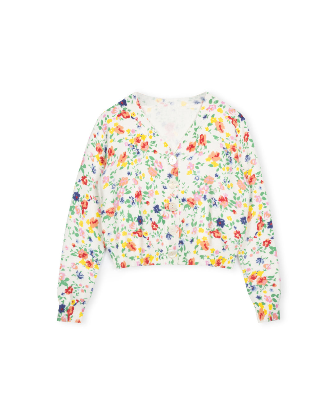 Floral Knit Cardigan