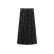 Printed Pleated Elastic Skirt