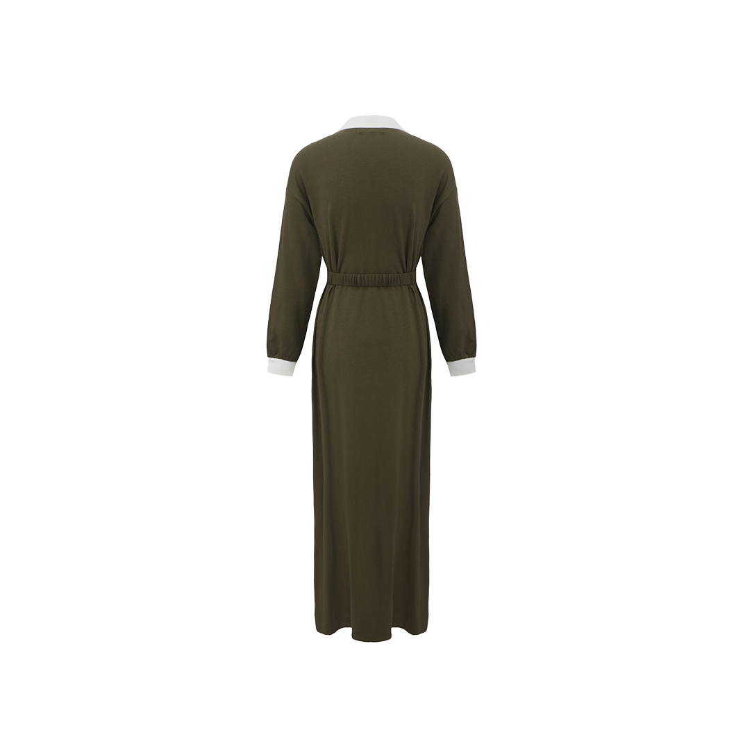 Sweatshirt Polo Dress