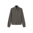 Swan Stripe Half Button Top