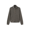 Swan Stripe Half Button Top