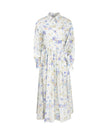 Belted Blouse Maxi Dress