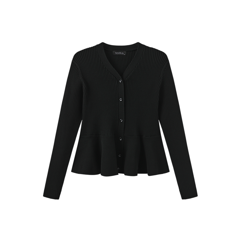 Redo Knit Peplum Cardigan