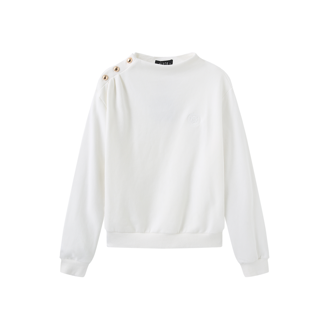 Shoulder Button Sweatshirt