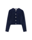 Mohair Flower Button Cardigan