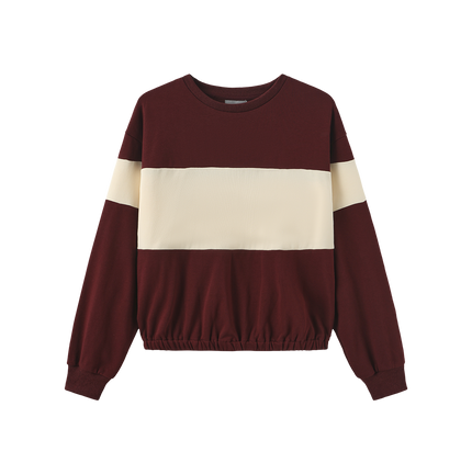 Elastic Hem Sweatshirt