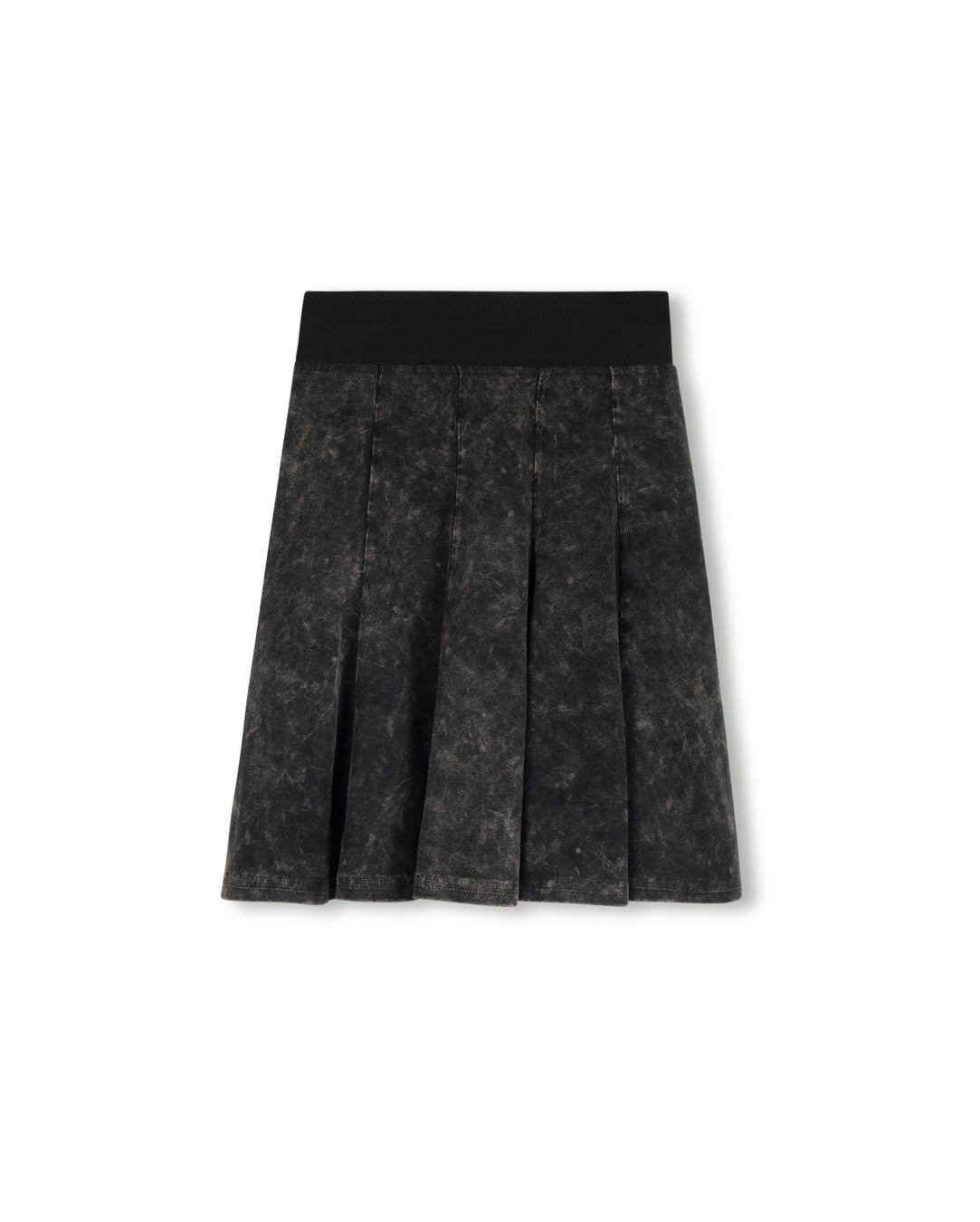 Elastic Waist Panel Knee Skirt