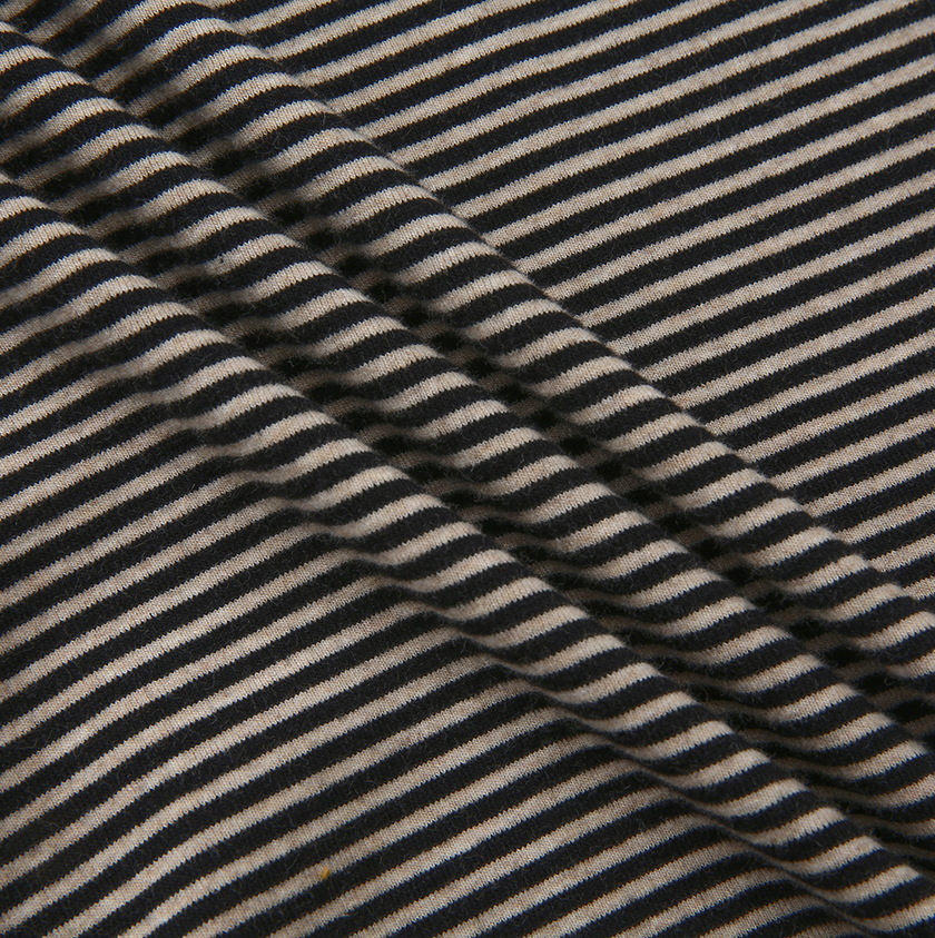 Swan Stripe Elastic Maxi Skirt