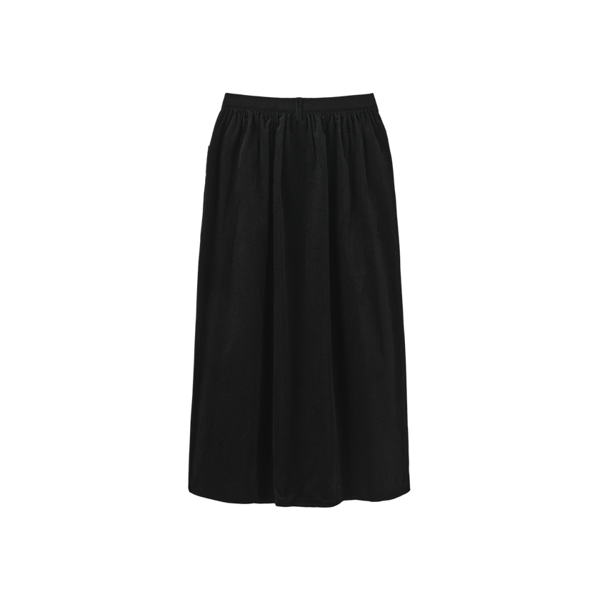 Corduroy Pocket Midi Skirt