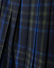 Aura Faded Plaid Pleated Skirt