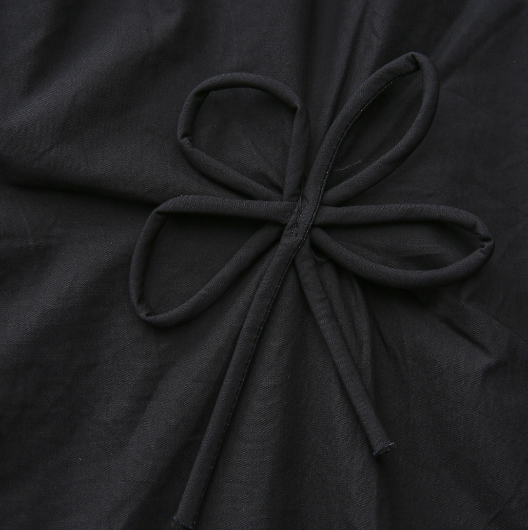 Poplin Bow Detailed Midi Skirt
