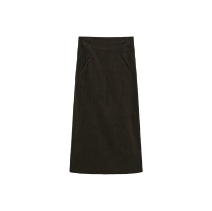 Corduroy Slit Pocket Skirt