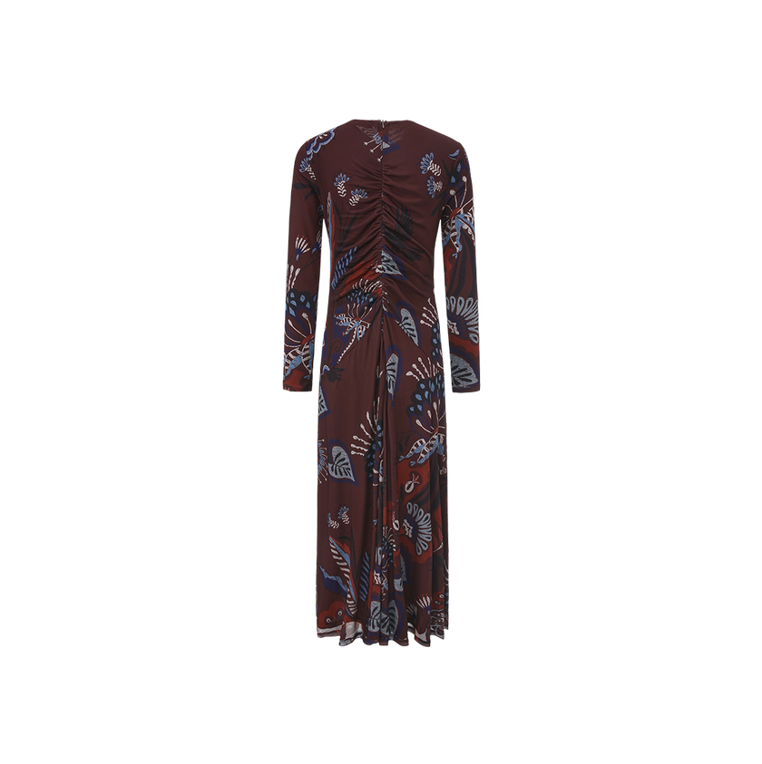 Mesh Gathered Dress
