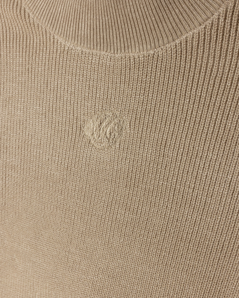 Marley Ruffle Knit Mock Neck