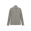 Argyle Print Turtleneck