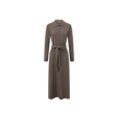 Thin Knit Aline Belt Dress