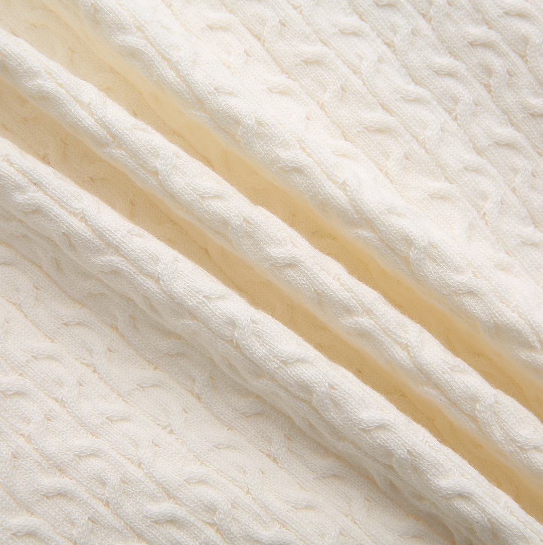 Braided Detail Logo Sweater