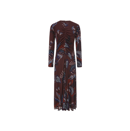 Mesh Gathered Dress