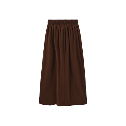 Drawstring Sweatshirt Skirt