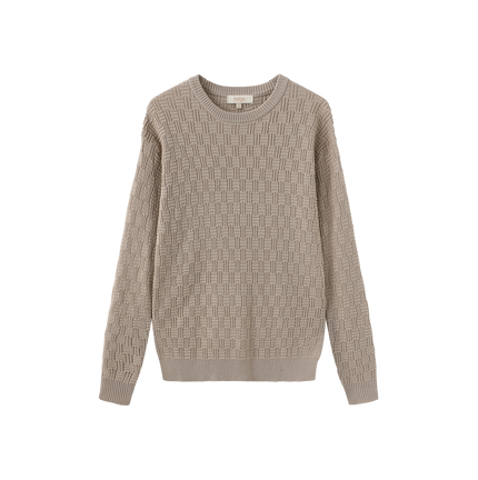 Tulip Design Knit Crew Neck